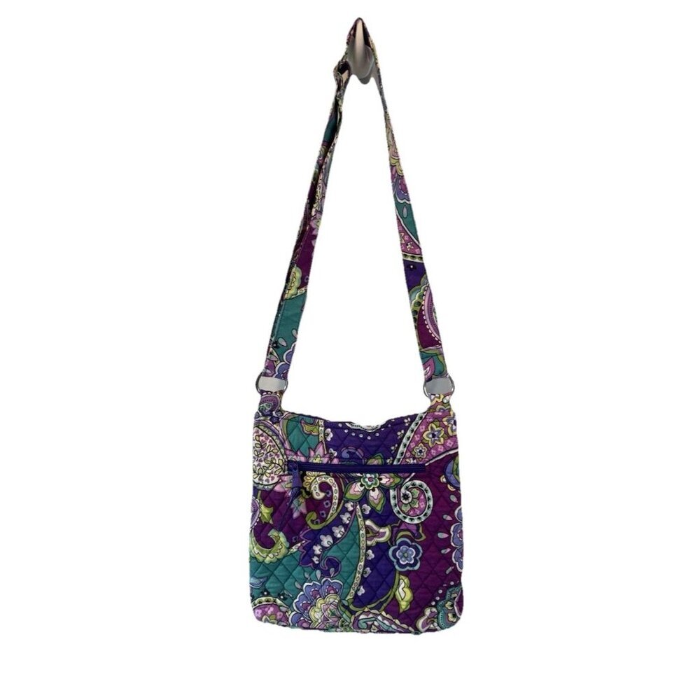 Vera Bradley‎ Retired Heather Paisley Hipster Crossbody Purse Classic Travel - Picture 8 of 16
